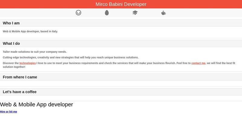 Ionic Single Page Scrollable Sections with Tabs on Top by Mirco Babini