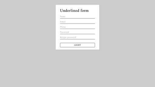 Underlined form fields - Script Codes
