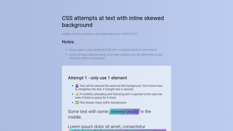 Muốn tạo một trang web độc đáo và chuyên nghiệp? Hãy sử dụng inline css skewed background để tạo hiệu ứng nghiêng độc đáo. Nói lời tạm biệt với giao diện đơn điệu và chào đón một trang web tuyệt vời.