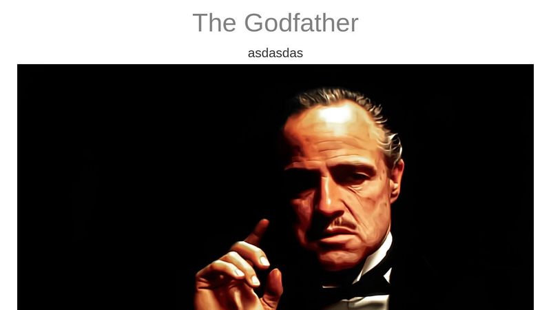 The Godfather tribute page