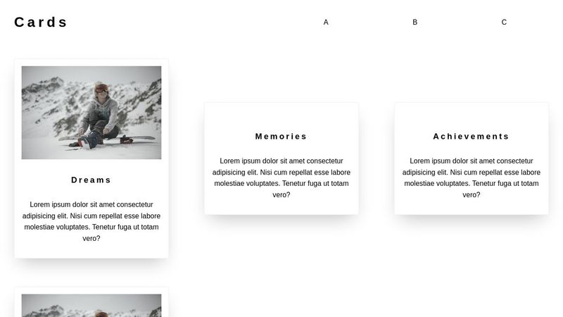Responsive Cards - CSS Grid / Flexbox