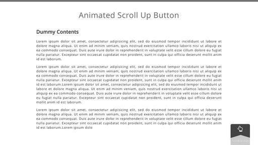 Animated Scroll Up Button - Script Codes