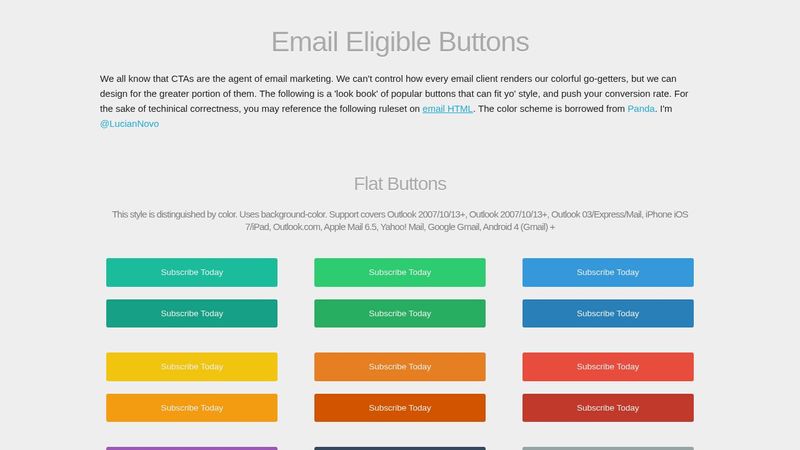 Email Friendly Buttons