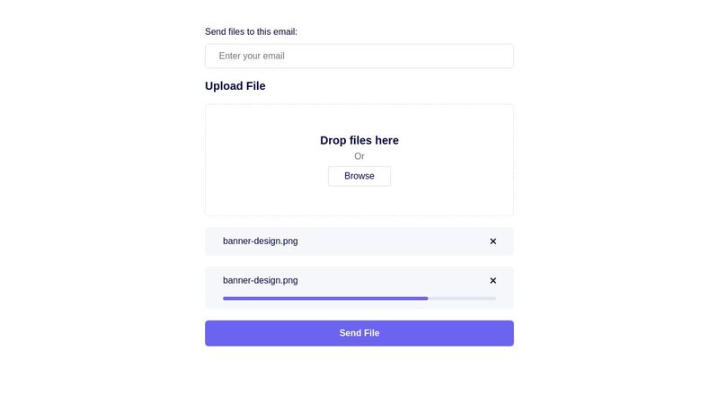 Simple File Upload Form Using HTML and CSS