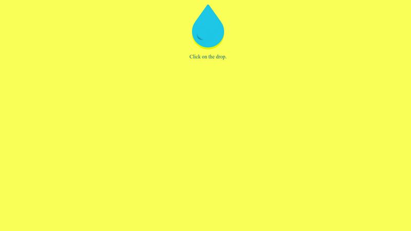 CSS + jQuery Waterdrop and animation