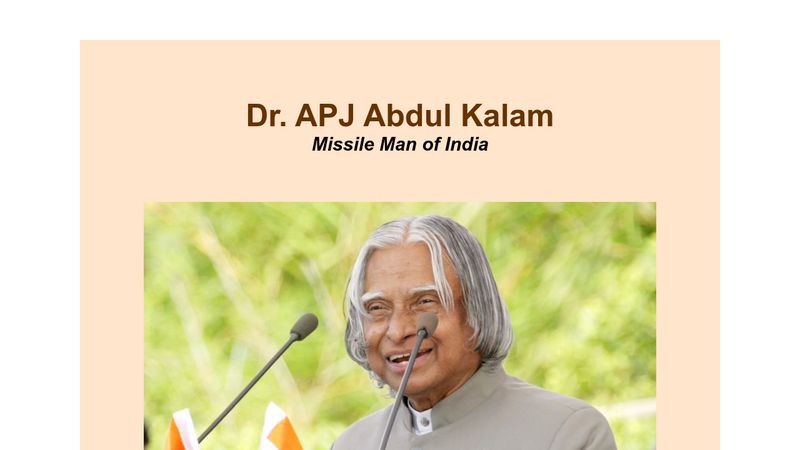 APJ Abdul Kalam Tribute Page