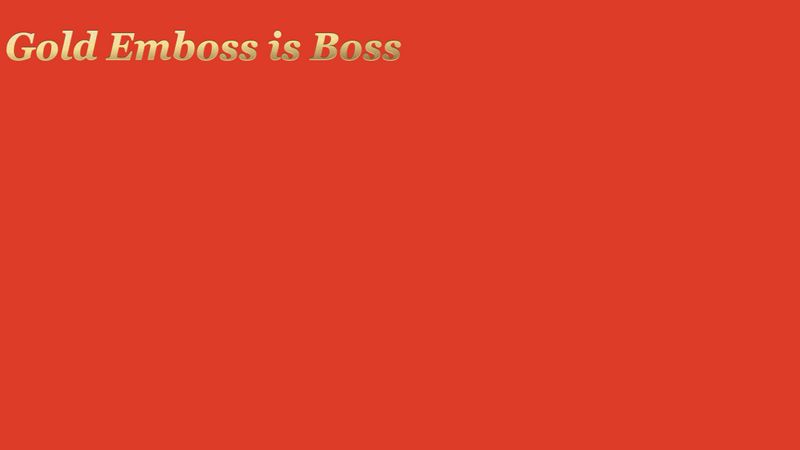 CodePen CSS For Gold Emboss Title