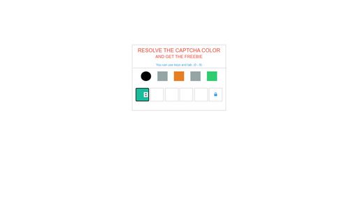 Captcha Colors experiment - Script Codes
