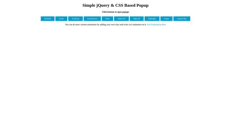 simple jquery popup simple jquery popup