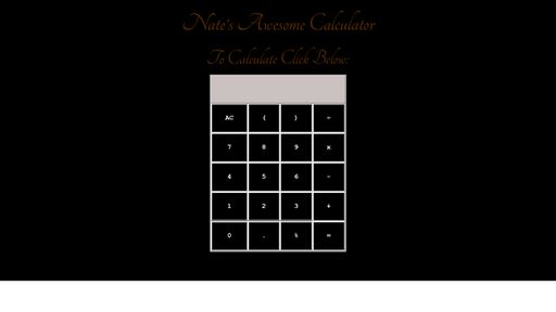 My Calculator - Script Codes