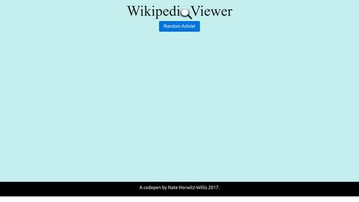 Wikipedia Viewer Exercise - Script Codes