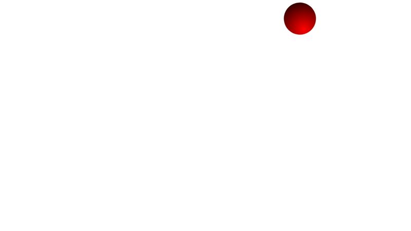 A rolling red ball in CSS
