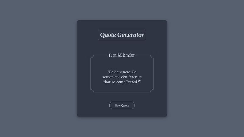 Quote Generator