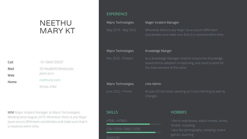 Responsive Resume Template