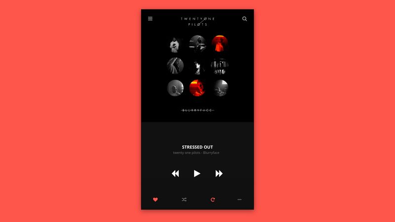 Interface Animation - Music Player