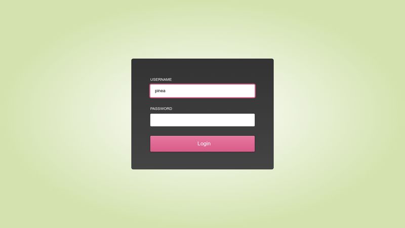 Animated Login Form