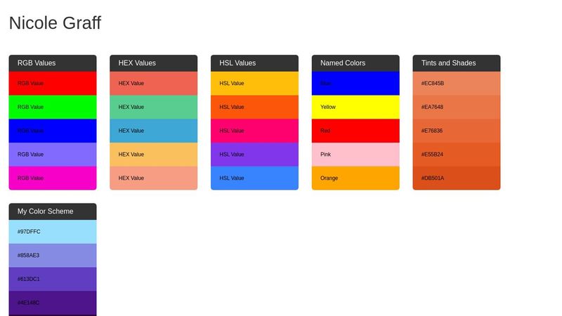 Playing with color-Nicole Graff