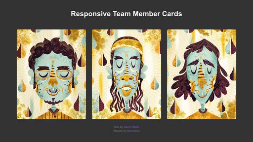 Responsive Team Member Cards - Script Codes