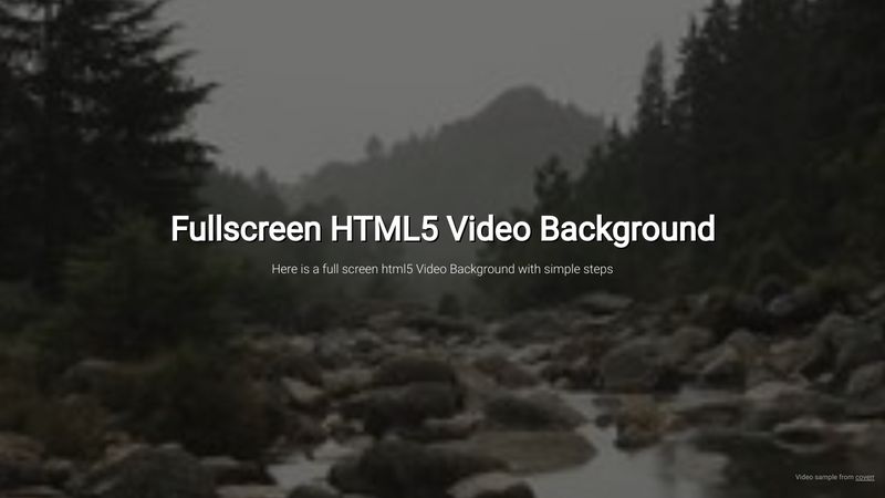 Xuất hiện hình nền video HTML5 toàn màn hình cho trang web của bạn sẽ nâng cao trải nghiệm truy cập của người xem. Xem video để học cách tạo hình nền video HTML5 toàn màn hình đơn giản và thú vị.