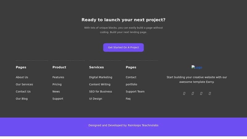 footer bootstrap 5