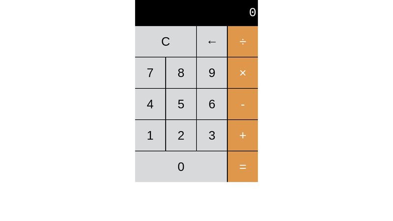 Calculator Web App with JS