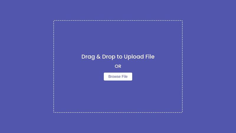 drag and drop file input