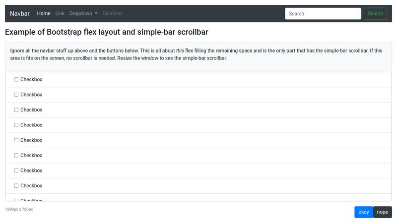 Bootstrap Flex Table Example