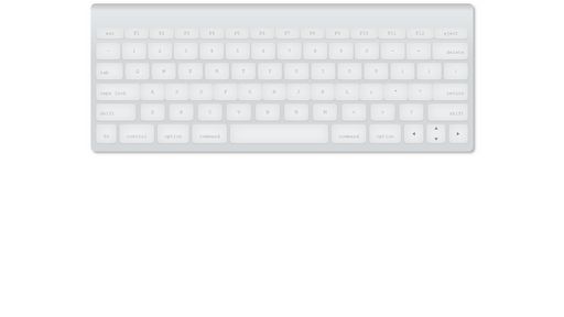 CSS-Only Mac Keyboard - Script Codes