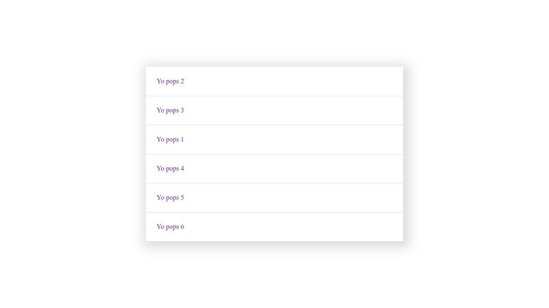 Javascript Drag And Drop Sortable List