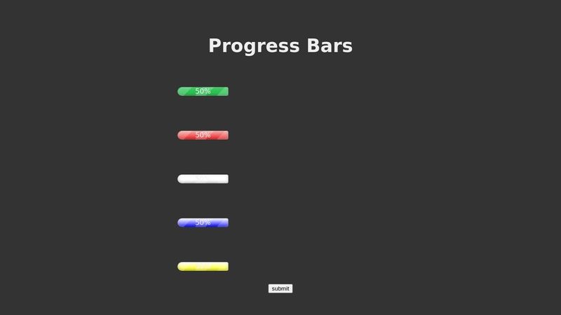 Multi coloured progress bar