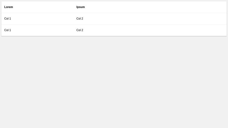Table hover animation Table hover animation