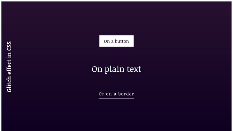 glitch-effect-in-css