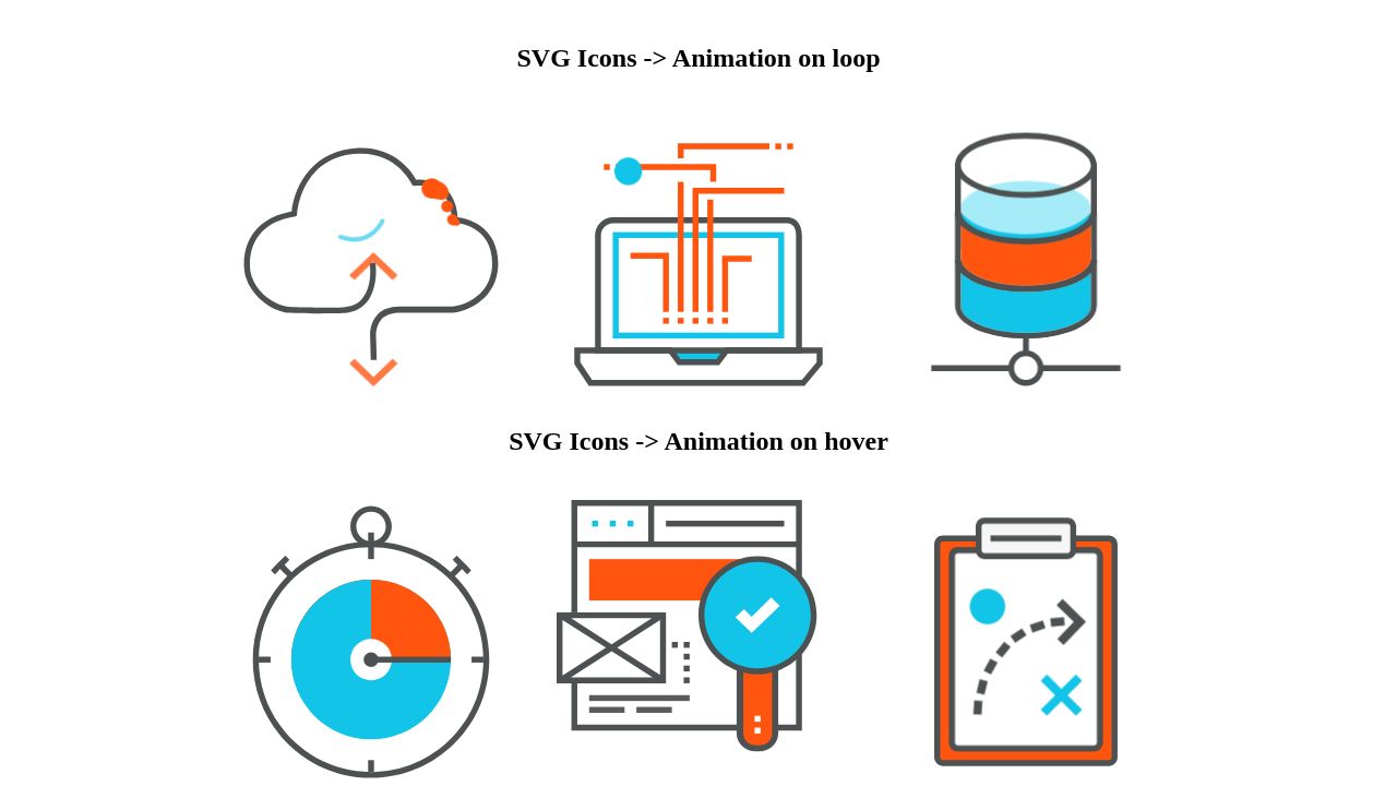 Animated SVG icons Animated SVG icons
