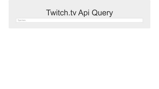 Twitch.tv API Query - Script Codes