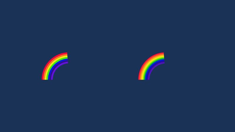Project Rainbow: Pure CSS Rainbows (Single element)