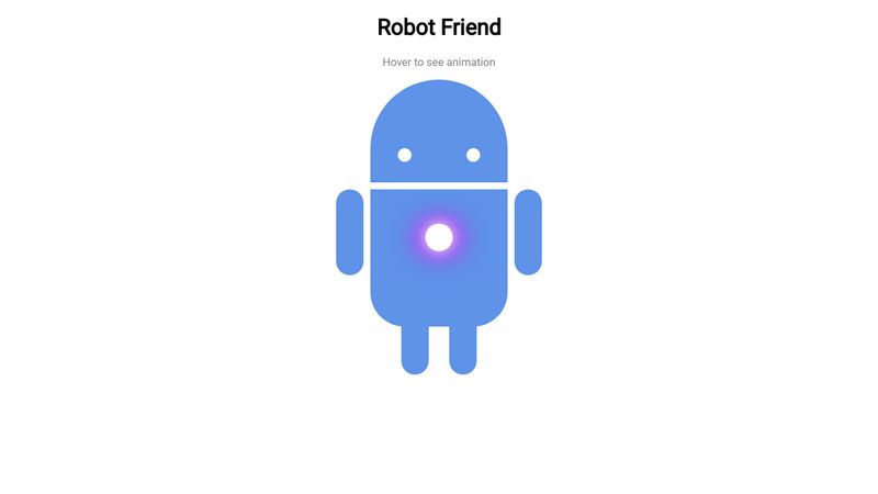 Simple robot CSS animation