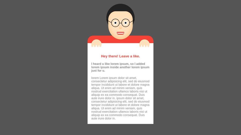 The CSS Poster Boy