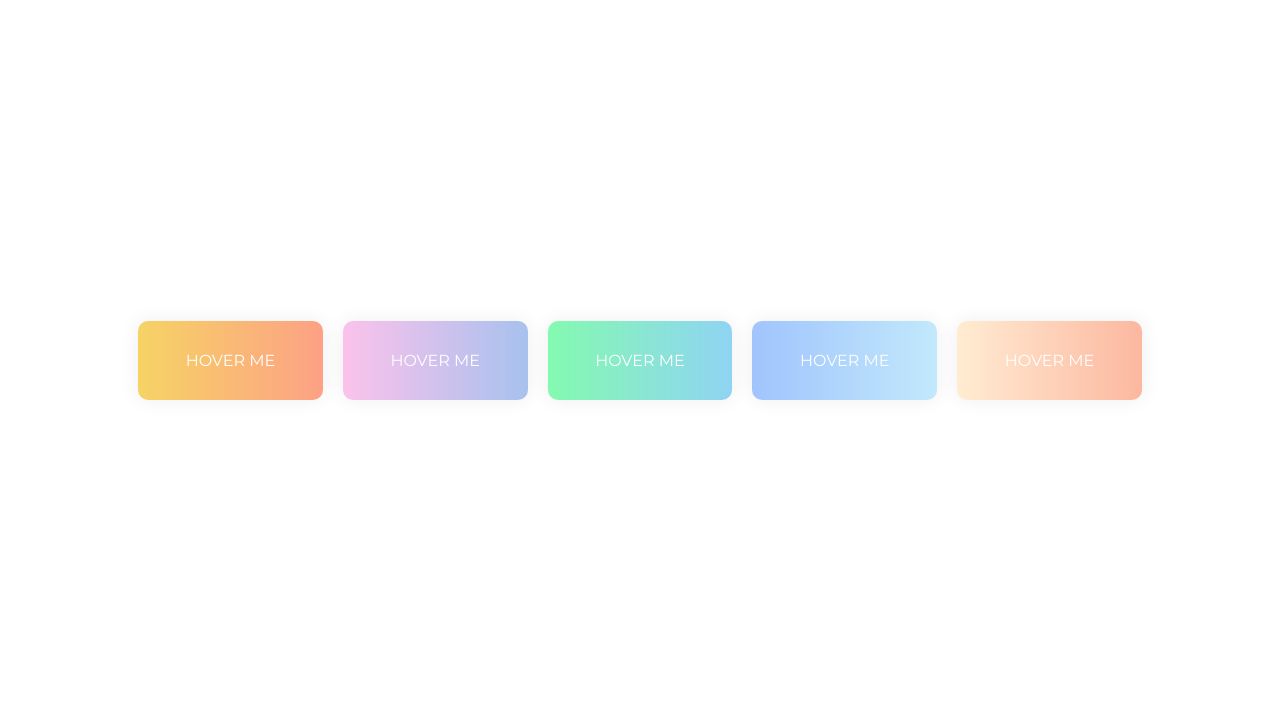 Gradient Buttons with Background-Color Change (CSS-only)