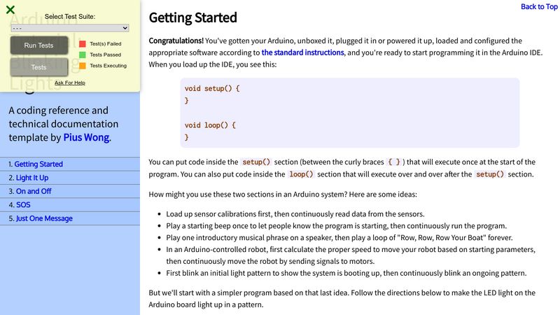 FCC: Technical Documentation Template