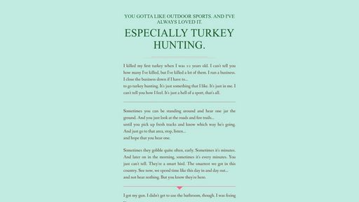 Turkey Hunting with Horizontal Lines - Script Codes