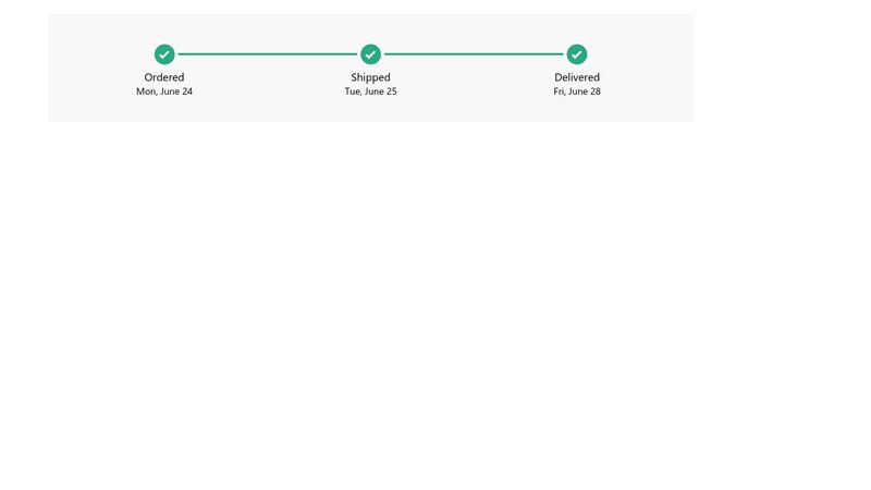 Order Tracking using CSS