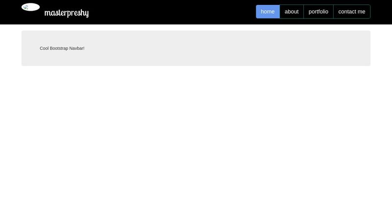 Cool Bootstrap 3 Navbar