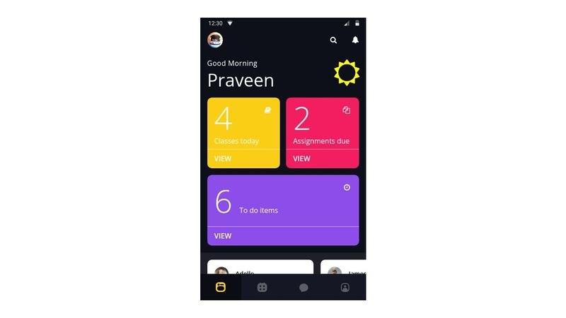 Student Dashboard | Using CSS