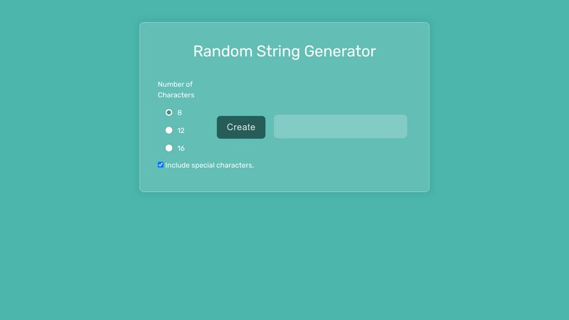 Random String Generator