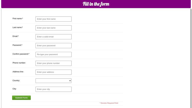 validation Form