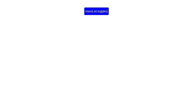 Classlist toggle 