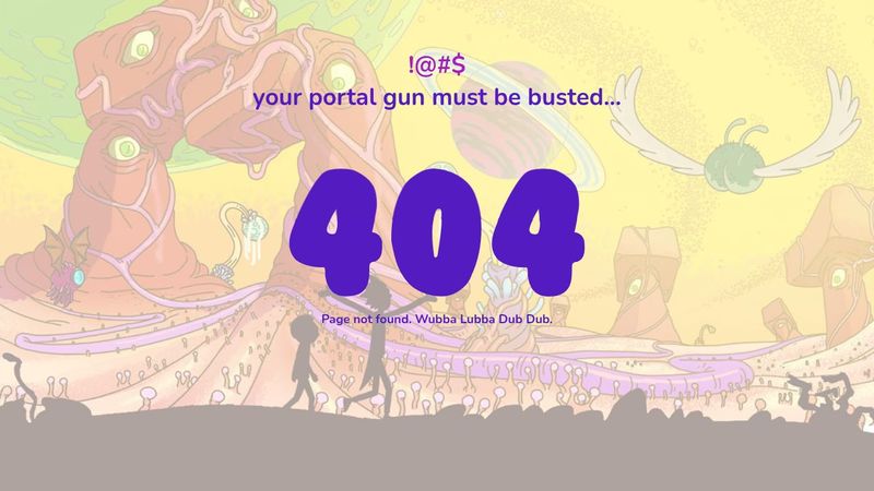Pickle-Rick Sliced 404