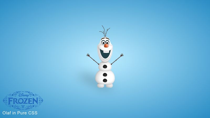 Frozen's Olaf in Pure CSS