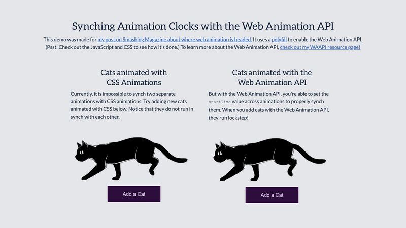 Running on Web Animations API