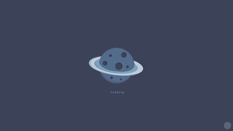 Pure CSS Planet Loader Animation #cpc-planets